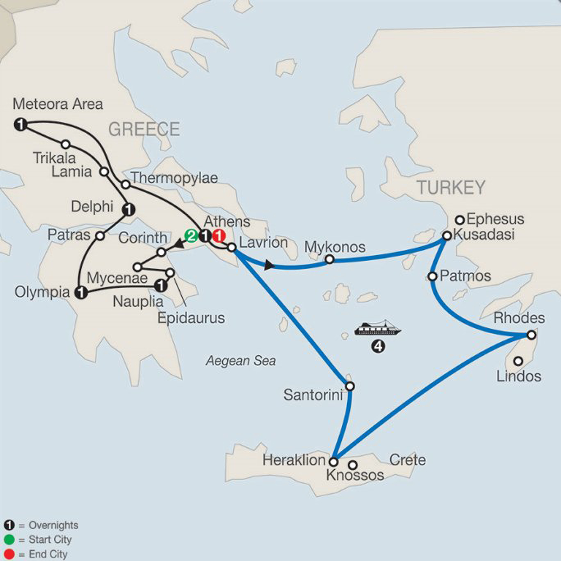 Iceland Trip Map